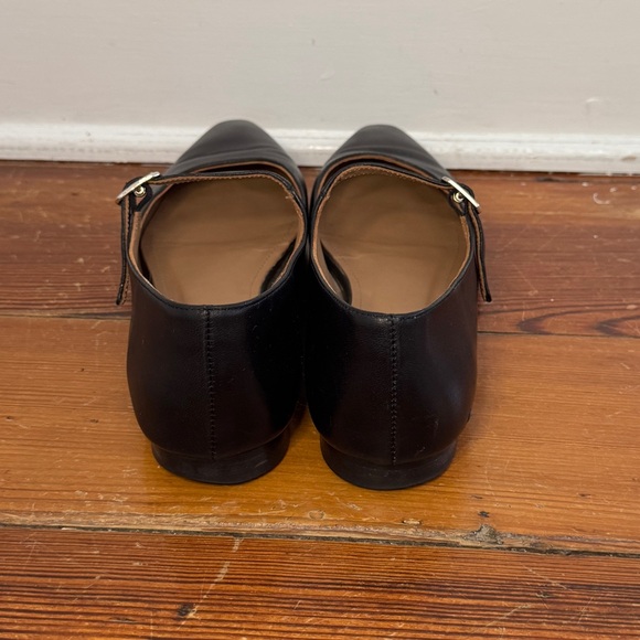 Flattered Camila Black Leather Mary Jane Flats Buckle Women's Sz 7 / EU 37 Spain - Picture 3 of 10